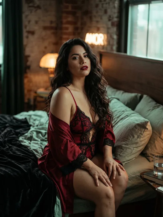 Rosa, latina brûlante au téléphone
